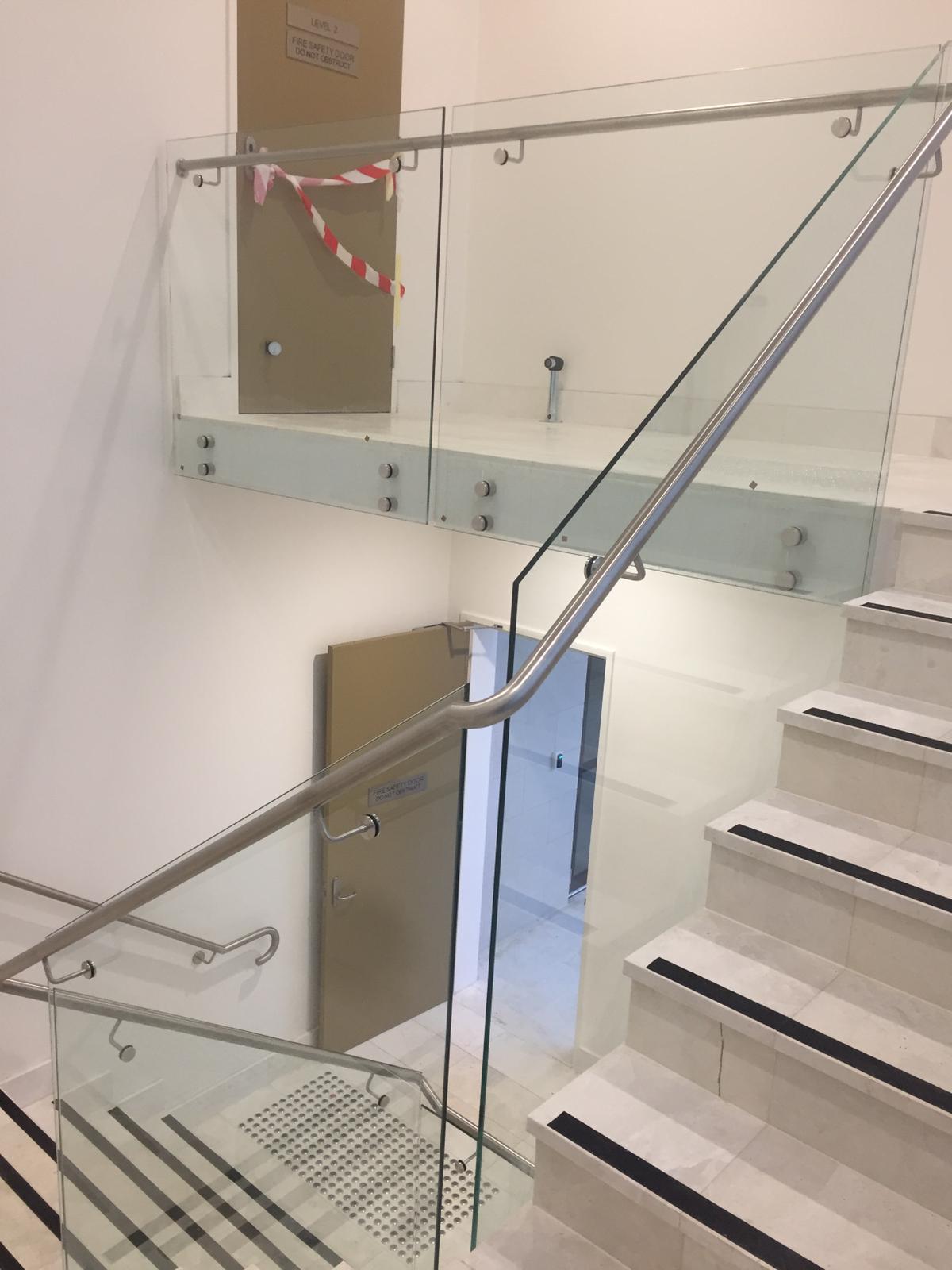 Glass Staircase Balustrade Installer Sydney Glass And Mirror Ccs